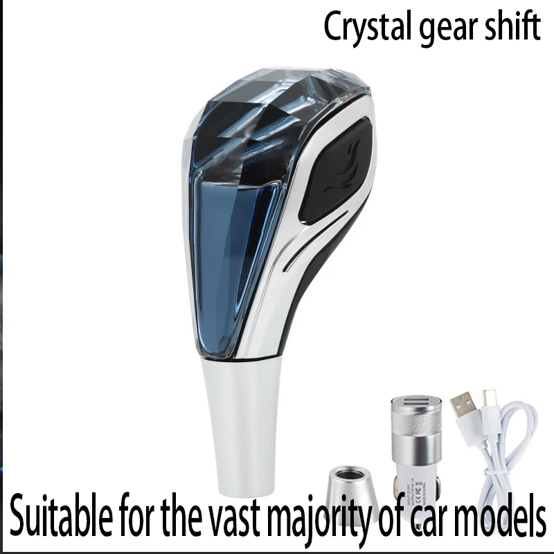 

Crystal gear lever Customized logo Gear head FOR Nissan Mazda 12345R R12345 R123456 Audi Automotive parts modification