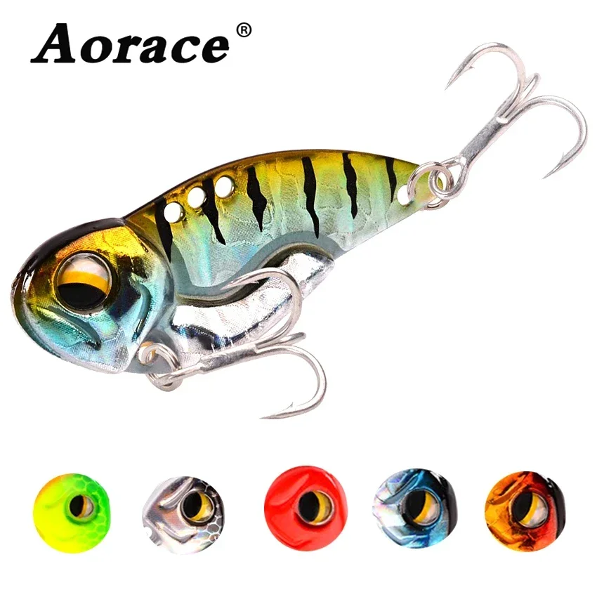 New 7/10/14/20g 3D EyesMetal Vib Blade Lure Sinking Vibration Baits Artificial Vibe for Bass Pike Perch Fishing 6 Colors