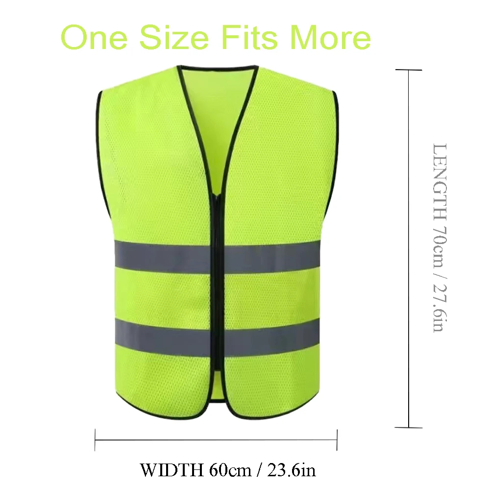 Alta Visibilidade Reflective Safety Vest, Proteção Pessoal, Jaqueta para Noite, Ao ar livre, Segurança