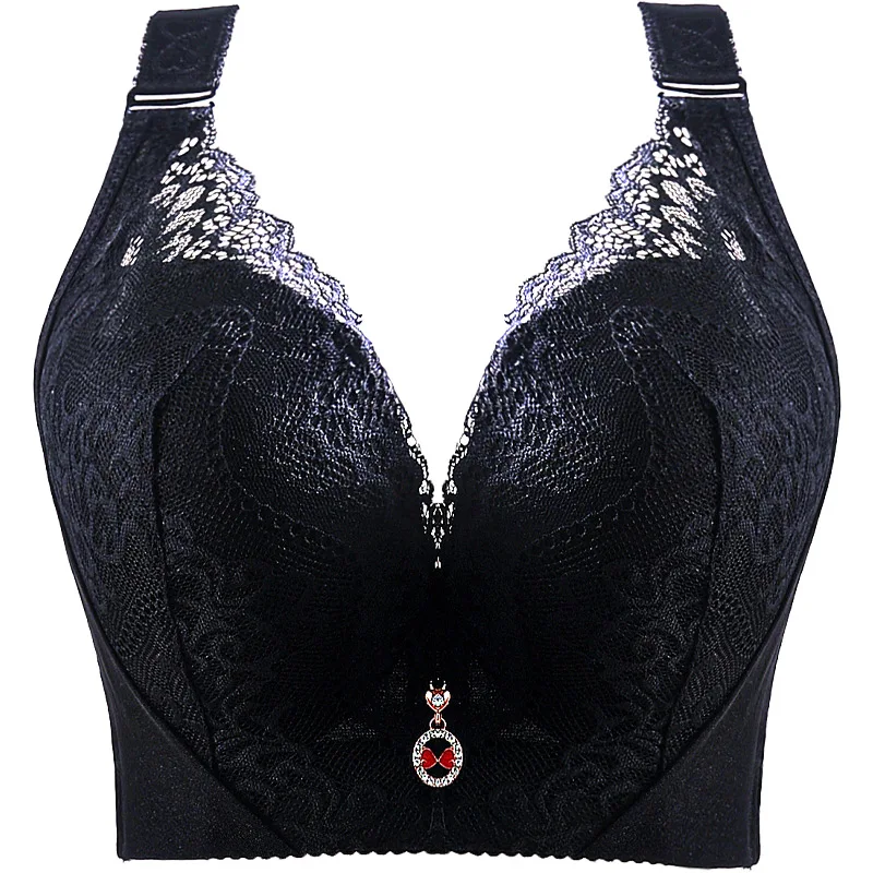 Reggiseno con ferretto per donna Plus Size biancheria intima Sexy in pizzo coppa sottile reggiseno Femme