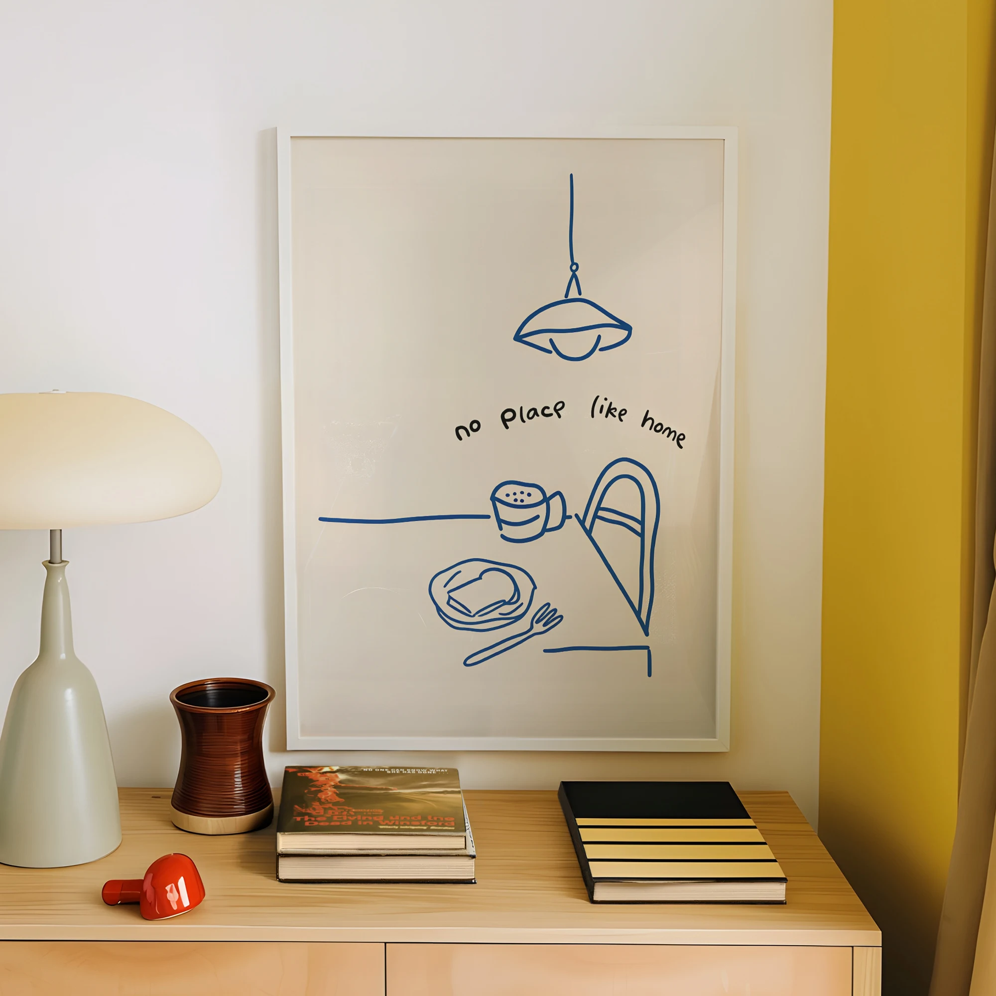 Modern Home Is Minimalist Kitchen Folk Line Wall Art Print Canvas Painting Poster Picture For Living Room Home Decor image 4
