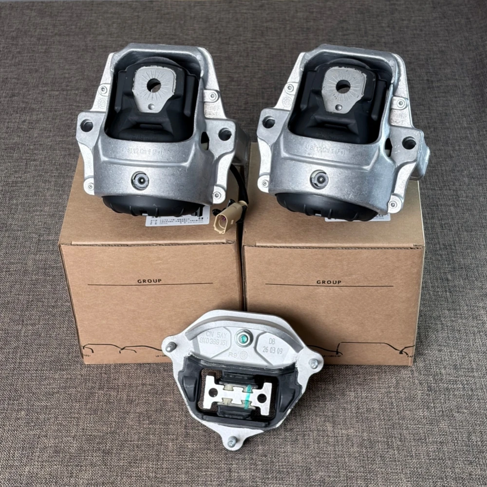 3 PCS Engine Transmission Mount Bracket Support Bearing For Audi A4 A5 Q5 TFSI Quattro 8R0199381C 8R0199381AM 8K0399151DT