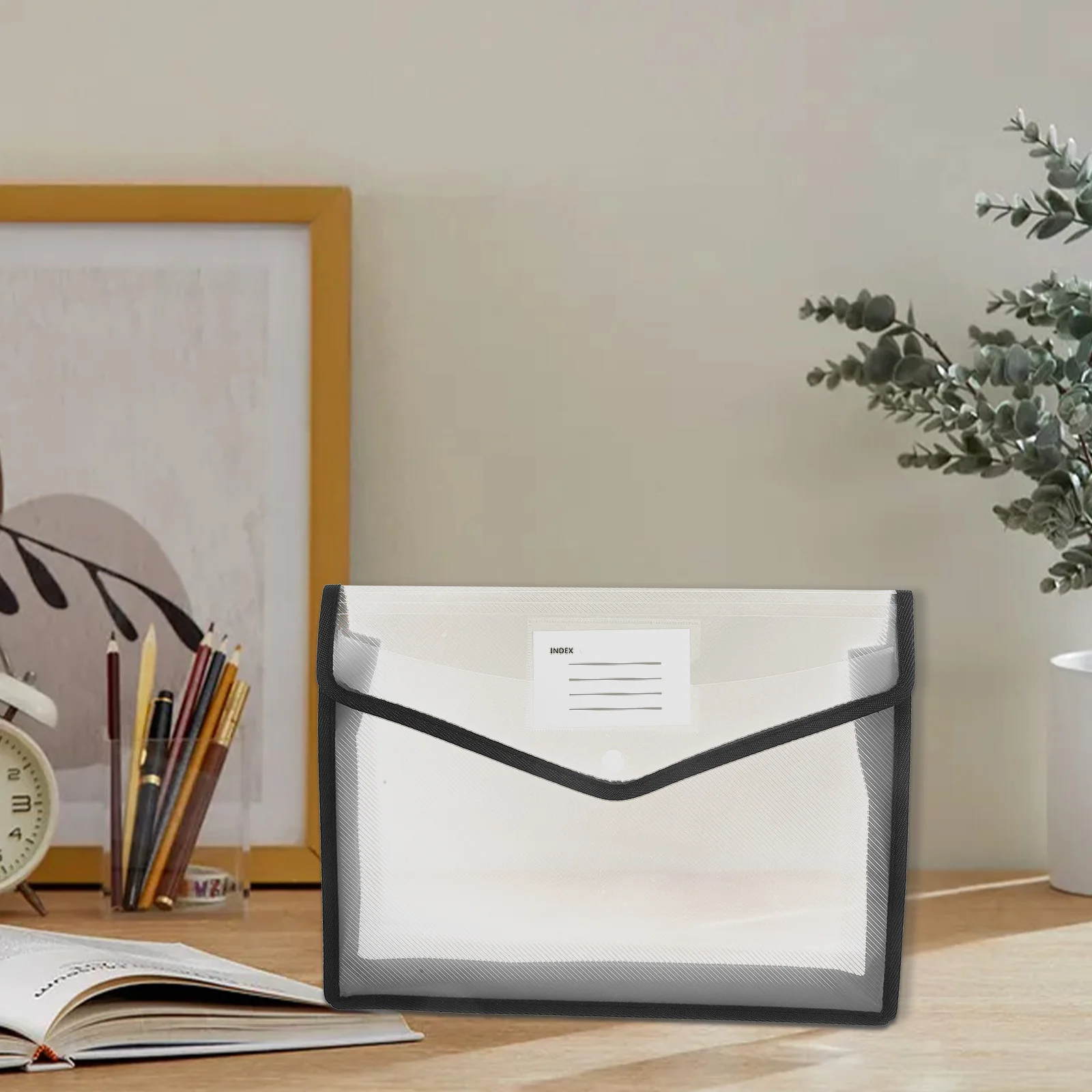 

2 шт. прозрачные папки для документов формата А4, водонепроницаемые, с застежкой, органайзер для файлов, вместительный чехол для хранения чеков, купонов, счетов