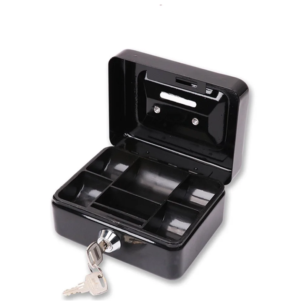 

Stainless Steel Safety Lock Can Be Locked. High-quality Metal Home Office Safe. Stainless Steel Petty Cash Box