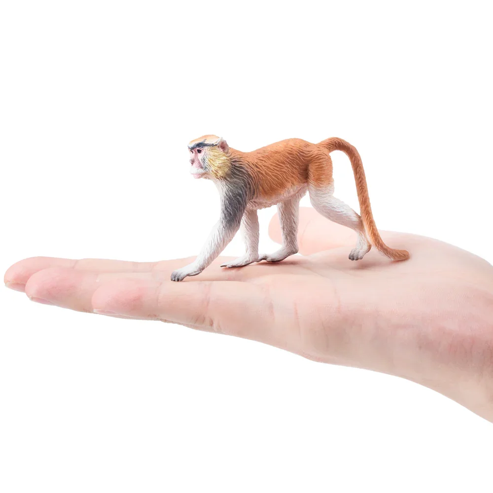 Toymany Simulation Patas Monkey Primate Animal Model Toy Mini Figures Dolls Action Figurines Toys Children Gift Cake Decora