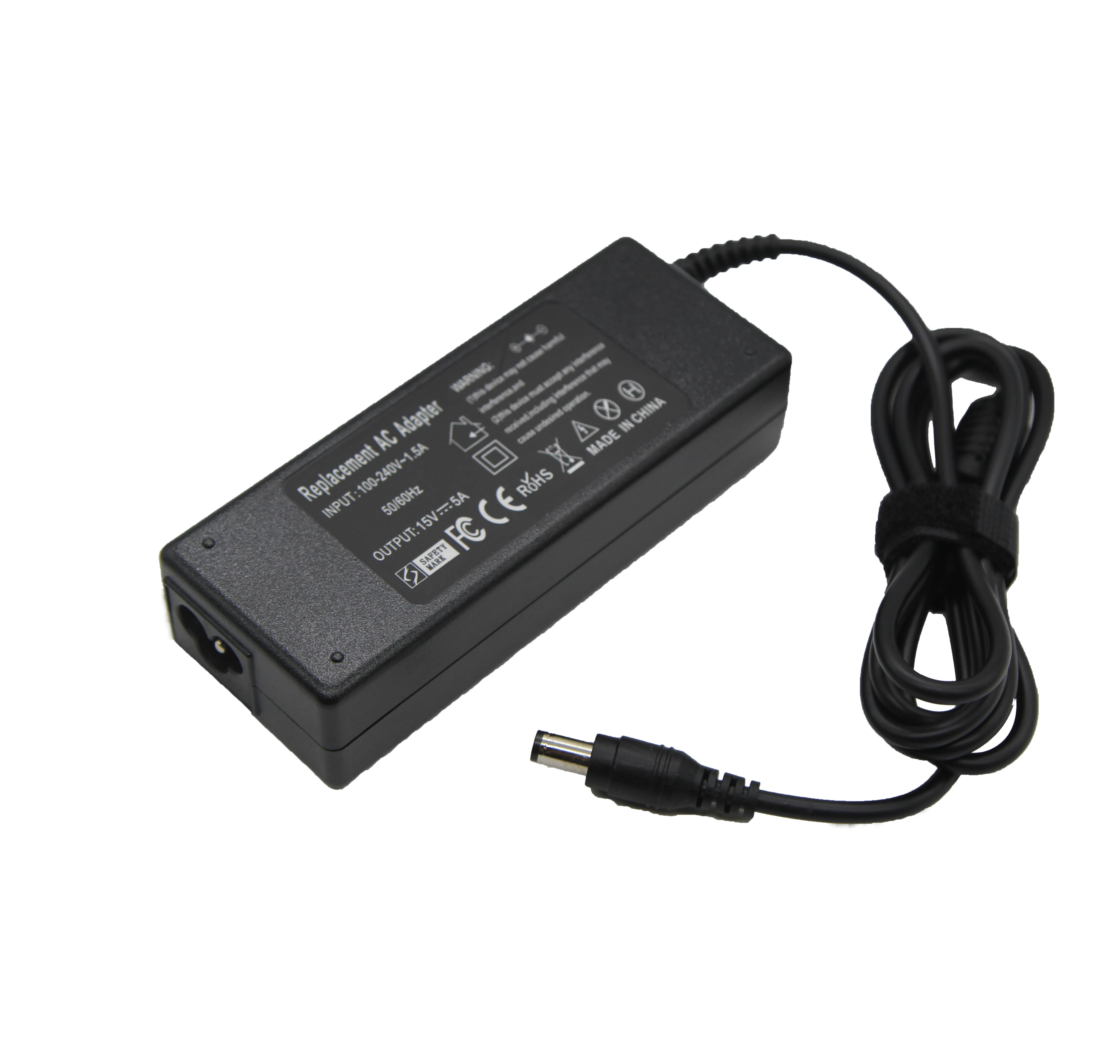 15V 5A 75W 6.3*3.0mm AC Laptop Charger For Toshiba A10 M10 A2 A9 M2 M5 M9 A600 M500 R500 M400 J4  J70 J63 6000 Portable Adapter