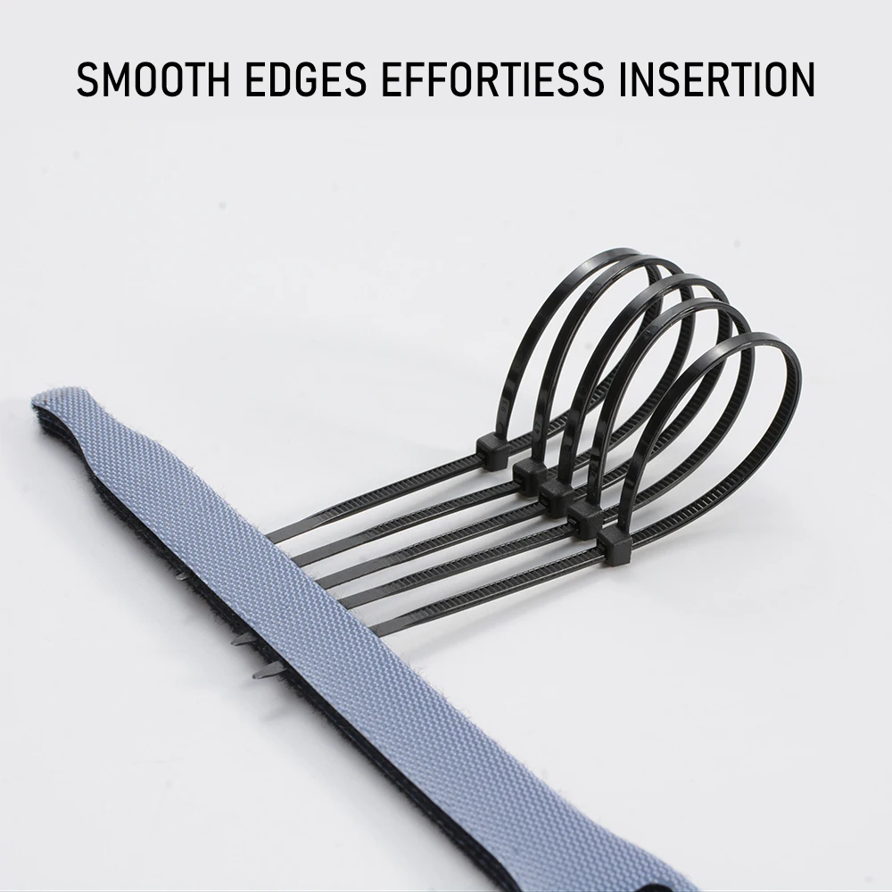 Heavy Duty Black Nylon Zip Ties 200Pcs, Self-Locking, UV & Heat Resistant, High Strength Straps for Home Cable Management