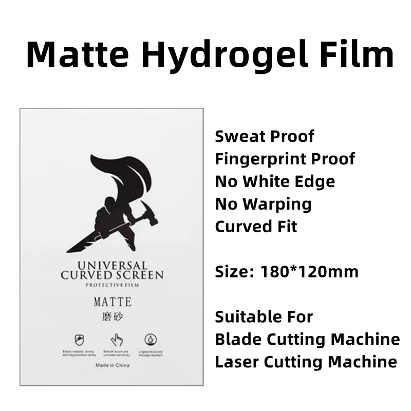 50pcs HD Hydrogel Film For All Phone Protecting Film Cutting Machine Matte/Anti Blue-Ray/UV/Privacy TPU LCD Screen Protector