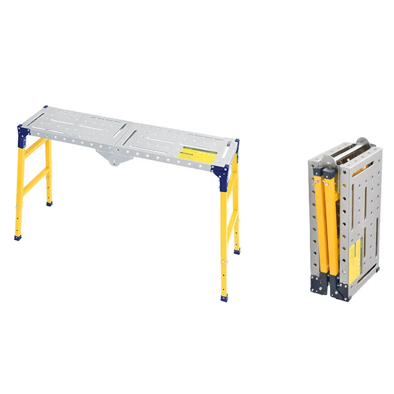 Foldable Thickened Step Stool Integrated Stamping Lifting Scaffolding Painter Decoration Engineering Working Ladder Platform