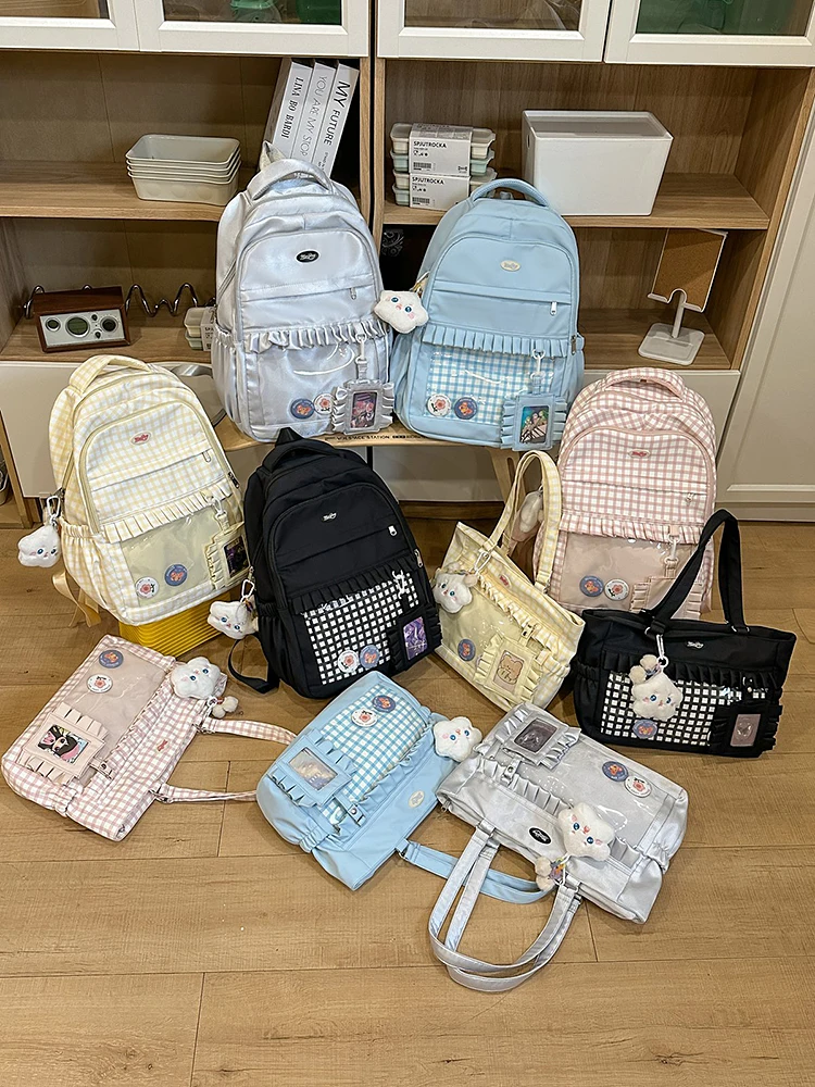 

Original Daily College Style Shoulder Bags Crossbody BagTransparent Campus Large Capacity Bag Female Handbags for Women
