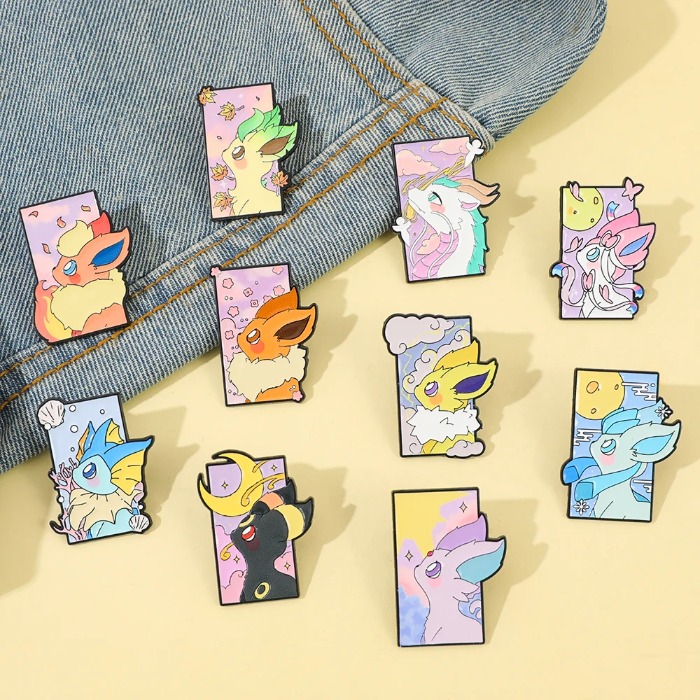 Anime Elf Monster Enamel Brooches Cute Lapel Pin Badge on Backpack Accessories Fashion Jewelry Gifts