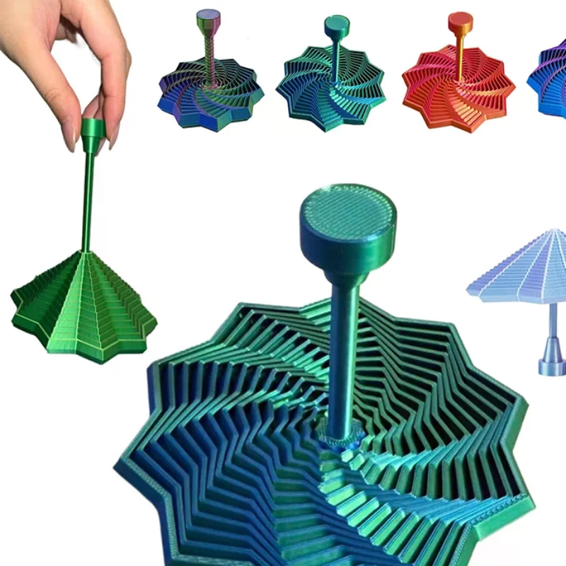 Rozszerzalna, drukowana w 3D, 4,33-calowa sensoryczna zabawka antystresowa w kształcie gwiazdy, ośmiokątna zabawka fraktalna z odłączanym uchwytem.