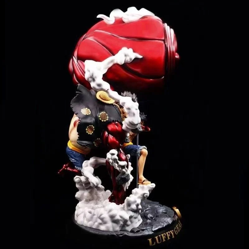 52cm One Piece Figure Lufei Gk Super Four Speed Snake Man Lufei Model Collectible Ornaments Model Desk Collection Model Toy