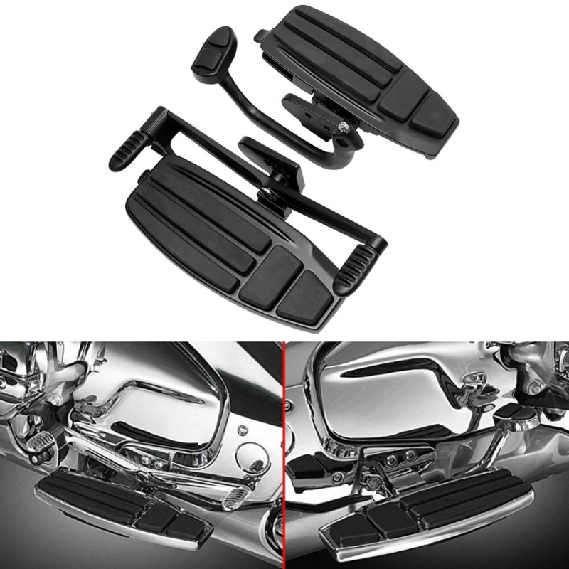 New Motorcycle Matte Black Driver Foot Board Floorboard Kits For H onda Goldwing GL1800 & F6B 01-17 Valkyrie 14-15