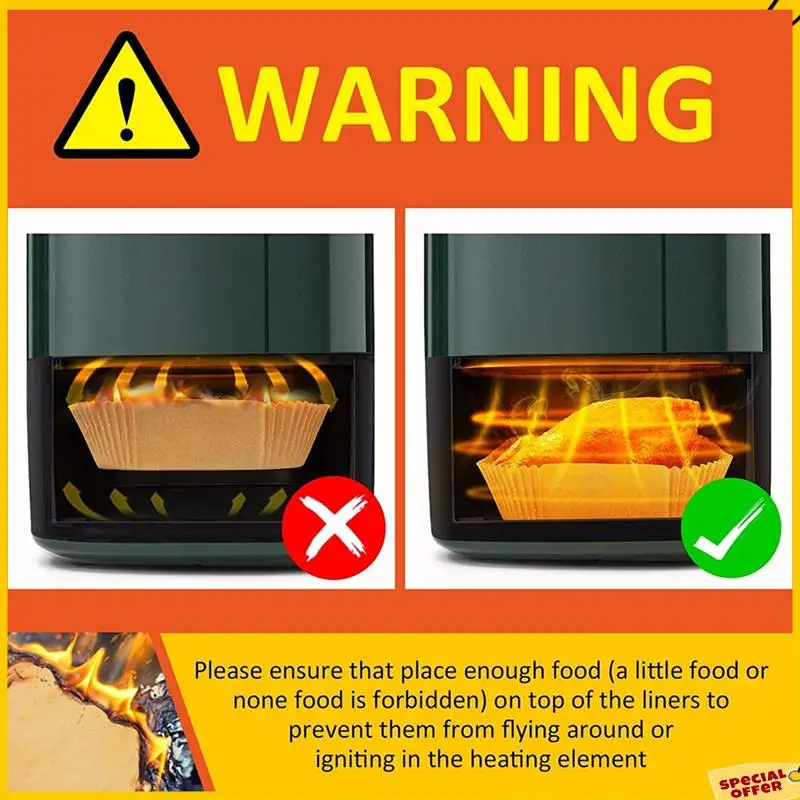 A24P 에어 프라이어 라이너 닌자 듀얼 용 일회용 종이, 200 Pcs 에어 프라이어 라이너 직사각형, 에어 프라이어 액세서리