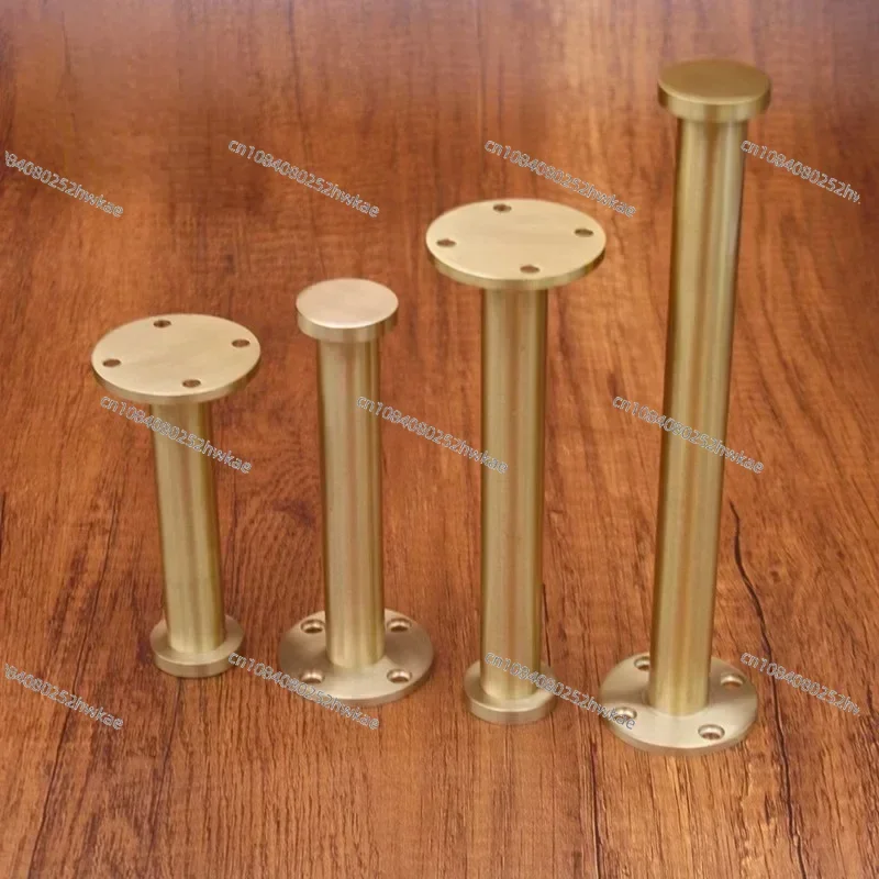 Hot Sale 4PCS/Lot Brass Furniture Legs, 21cm, 16cm, 13cm, 11cm High, TV Cabinet Heightened Legs Tea Table Replacement Legs For C