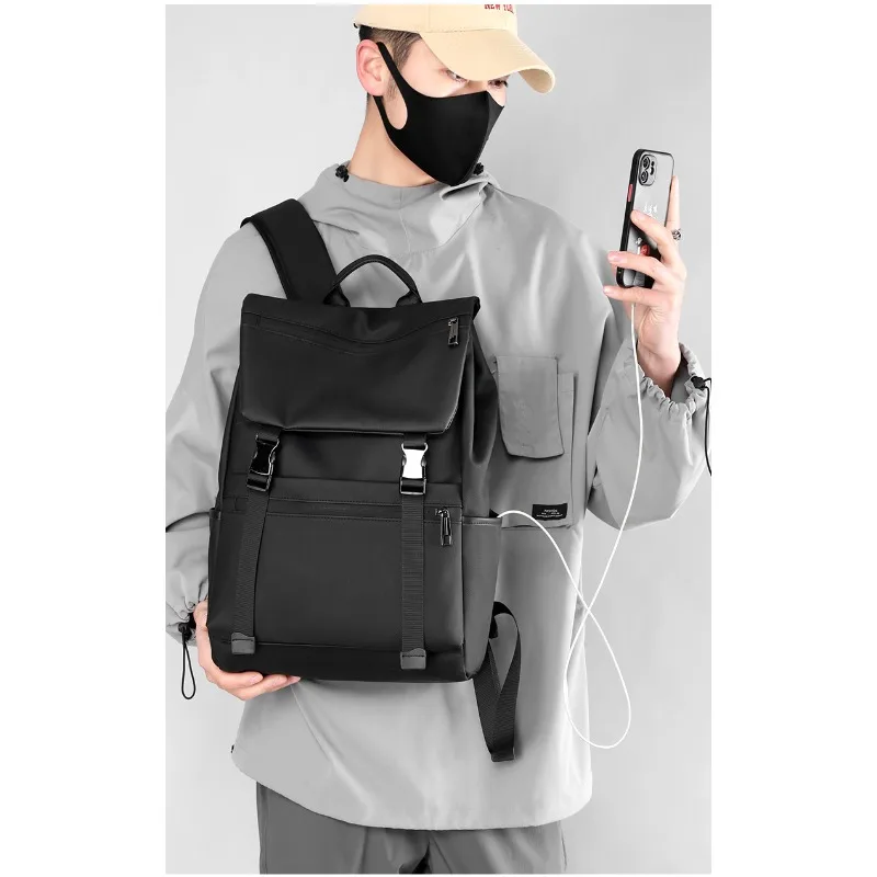 

New men's backpack anti-theft lock business travel abs hard case eva student computer backpack