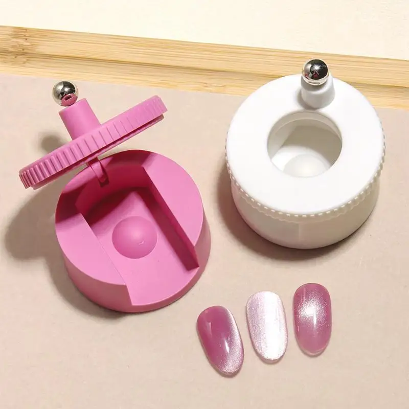 Automatic Cat Eye Nail Magnet Tool Super Strong Rotating for French Gel Polish Professional Nail Art Supply for Nail Tech