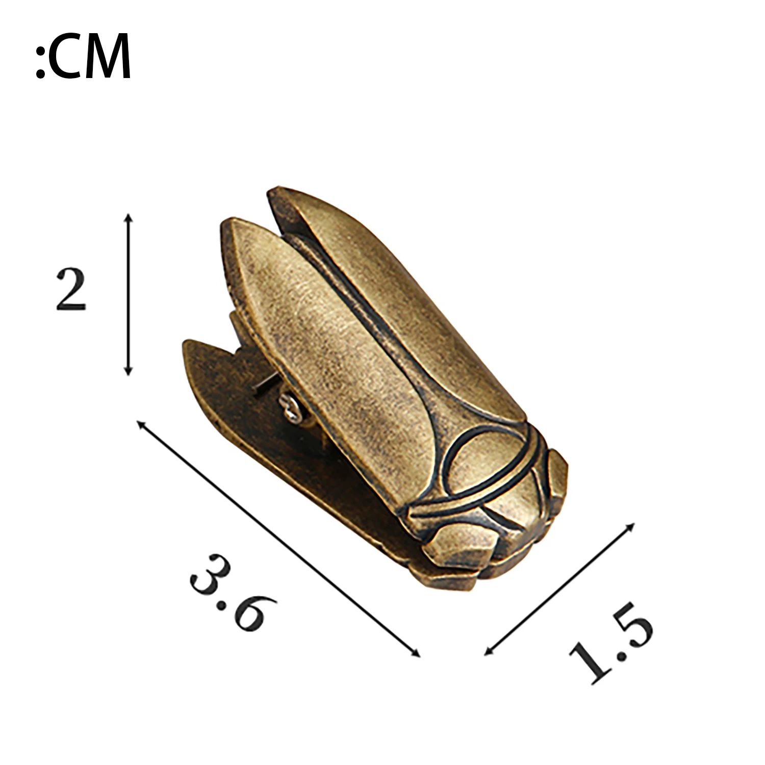 2PCS Metall Käfer Binder Clips Bill Binder Clip Foldback Notizen Brief Datei Papier Clip Bindung Sicherung Clip Schreibwaren – Detail 1