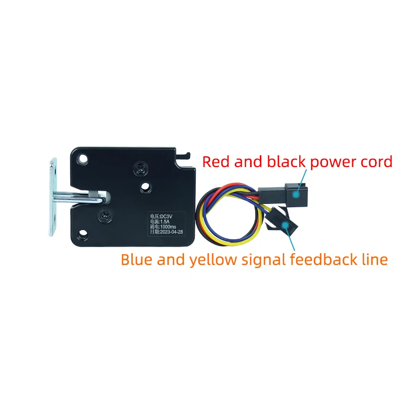 Xg07e Mini Metaal Titanium Draad Elektronisch Slot, Dc3v5v 12v 24V Kleine Kast Elektronisch Slot