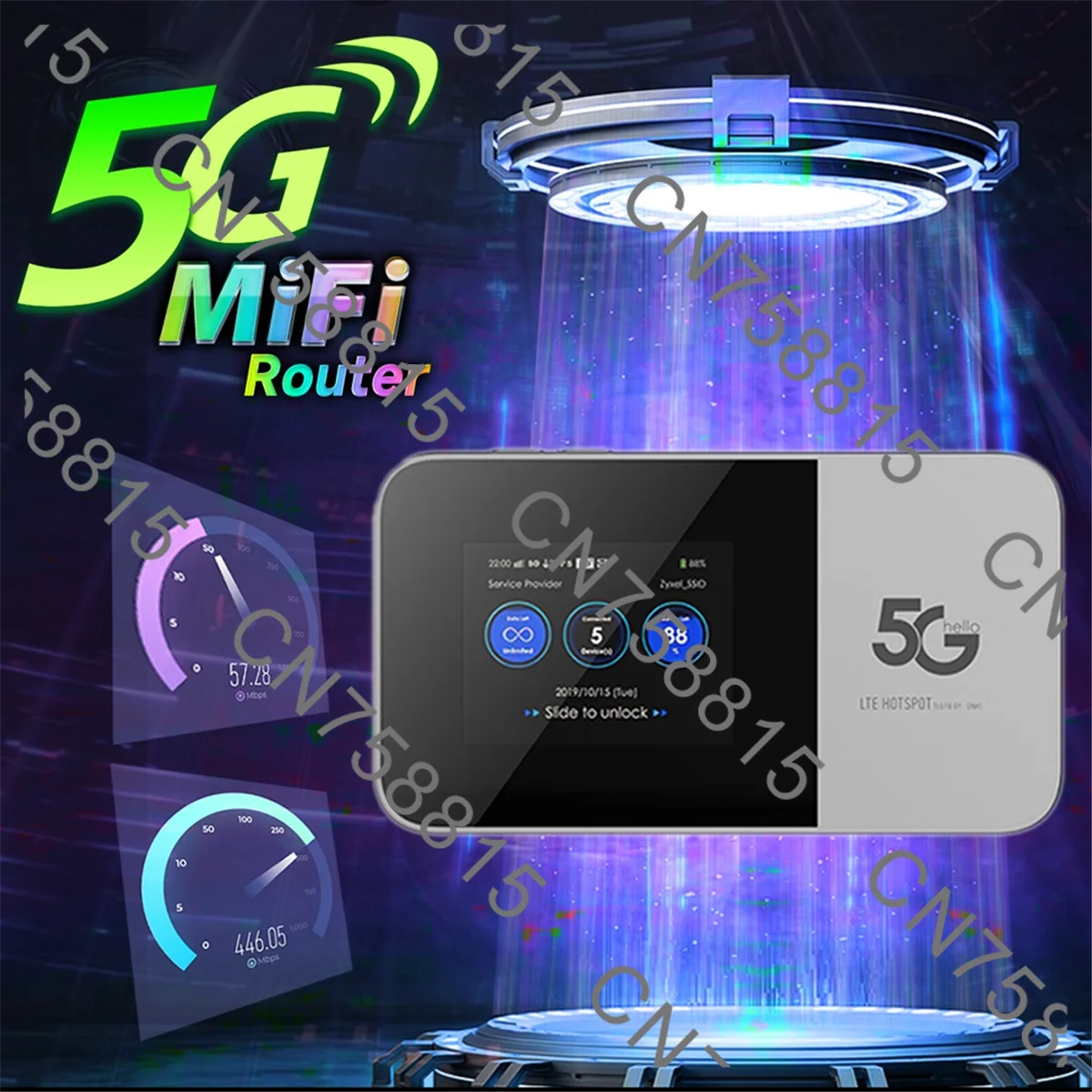 Travel Wi-Fi Mobile Hotspot 5G Modem Sim Card WiFi Router 5Ghz WiFi6，L69A M2B 5G MiFi Wireless Mini Portable Broadband Router