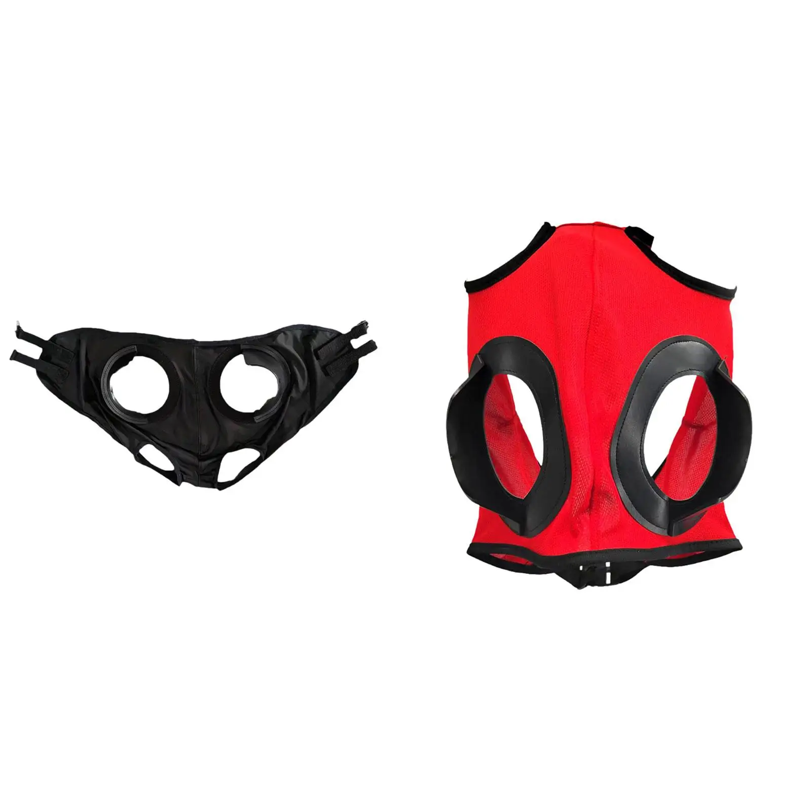 نظارات الحصان، قناع الذبابة من البوليستر المسامي، غطاء عين خفيف الوزن لسلامة سباق الخيل #3