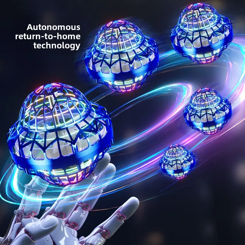 

1p Flying Orb Ball Light Up Hand Controlled Boomerang Spinner Hover Cosmic Globe Balls Christmas Birthday Gift Boy Girl Teens