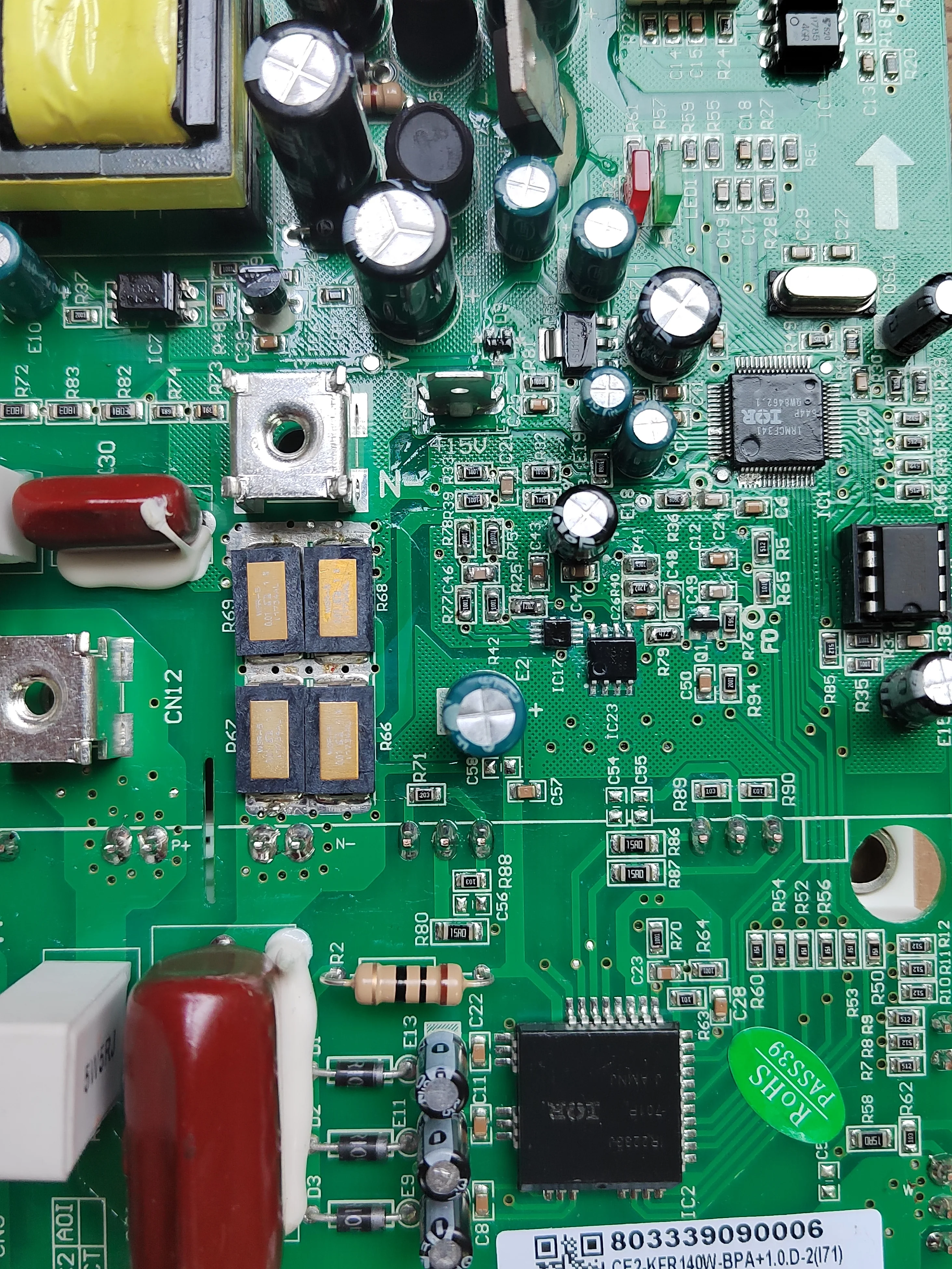 803339090006   LT1535 PCB CHlGO VRF 分割型空調ユニット CE2-KFR140W-BPA DC INV コンプレッサーインバータドライバボード