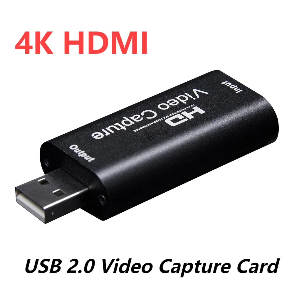 1080P Cam Link Card Portable Practical 4K HDMI-compatible To USB 2.0 Video Capture Card Accessories for PS4 Game DVD HD Camera