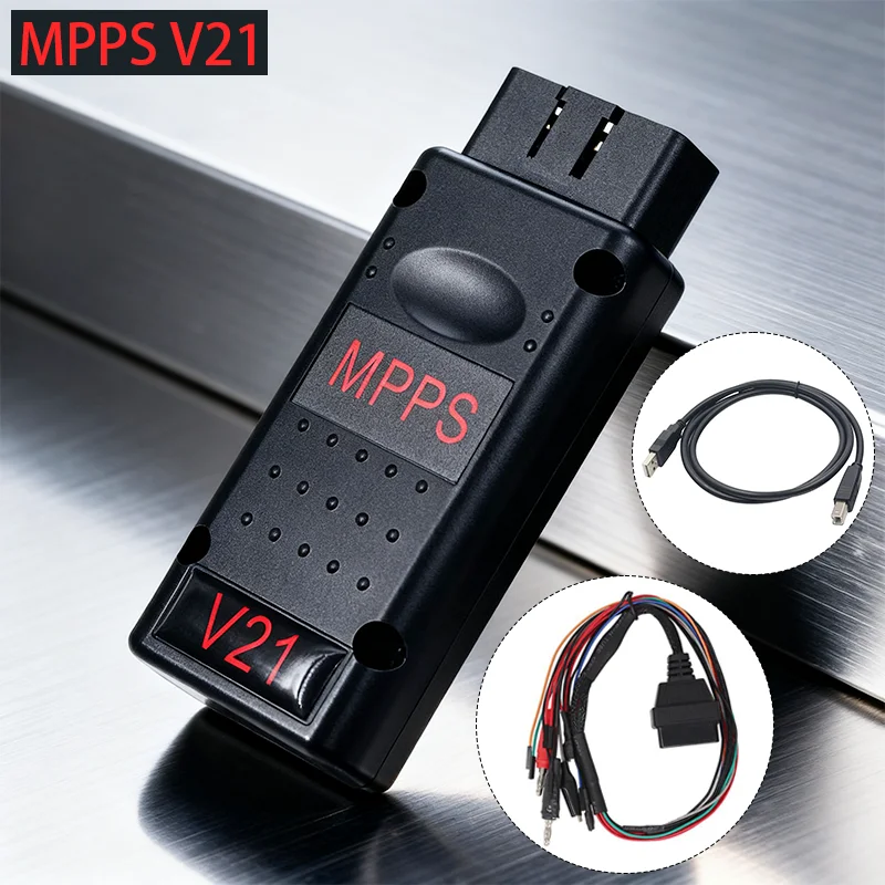 

OBD2 Scanner Diagnostic Tool MPPS V21 Flasher Tool Support Multiboot Tricore Programmer with CD USB Cable accesorios para auto