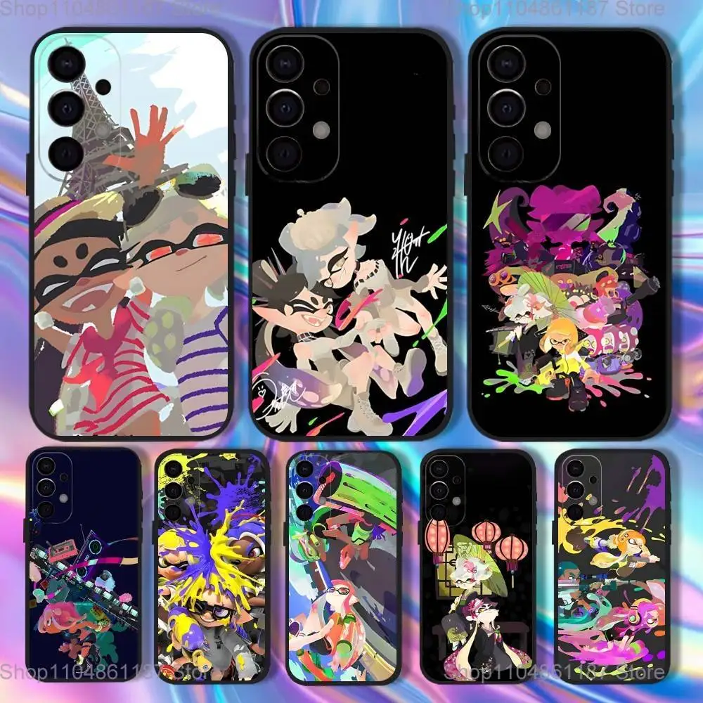 

Game Splatoon Phone Case For Samsung S25,S24,S21,S22,S23,S30,Ultra,S20,Plus,Fe,Lite,5G Black Cover