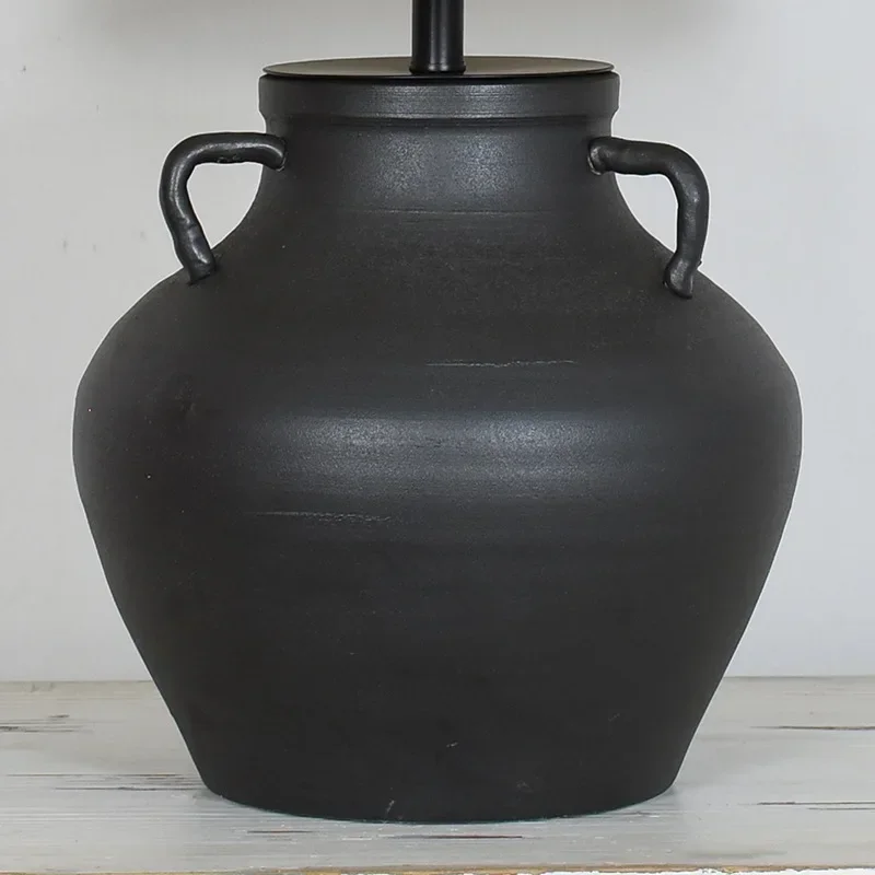 مصباح طاولة مصنوع يدويًا من وعاء الفخار، نموذج صيني جديد للمنزل B & B، مصباح ديكور بجانب السرير لغرفة المعيشة وغرفة النوم #5