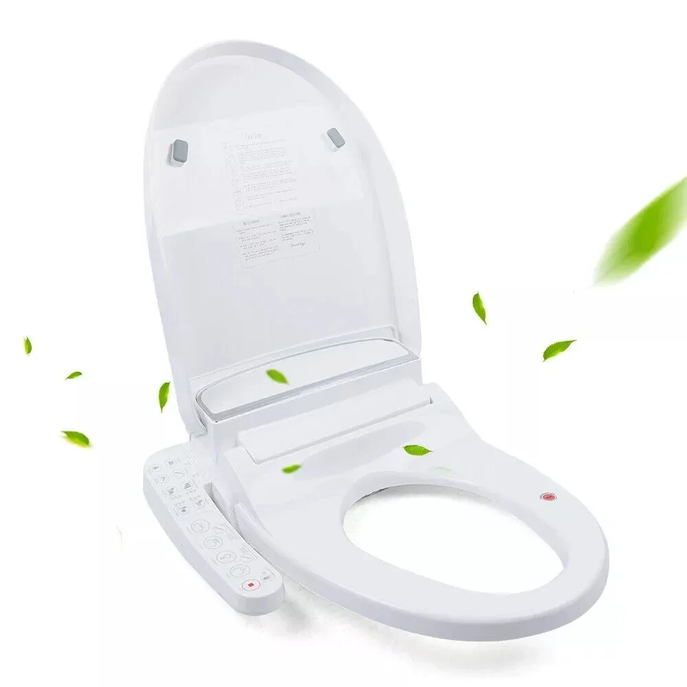 Electric Bidet Toilet Seat Smart Automatic Deodorization Elongated Heated Self Cleaning for Bathroom