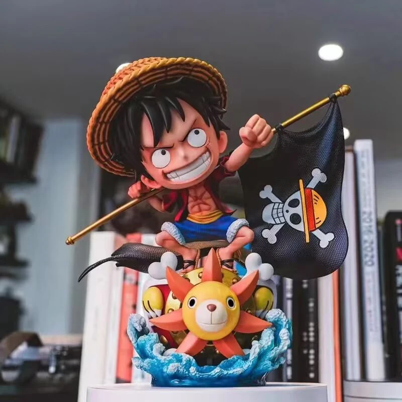 20cm Action Figures One Piece Figure Luffy Straw Hat Monkey D Luffy Figurine Pvc Desk Collection Boy Birthday Toy Ornament Doll