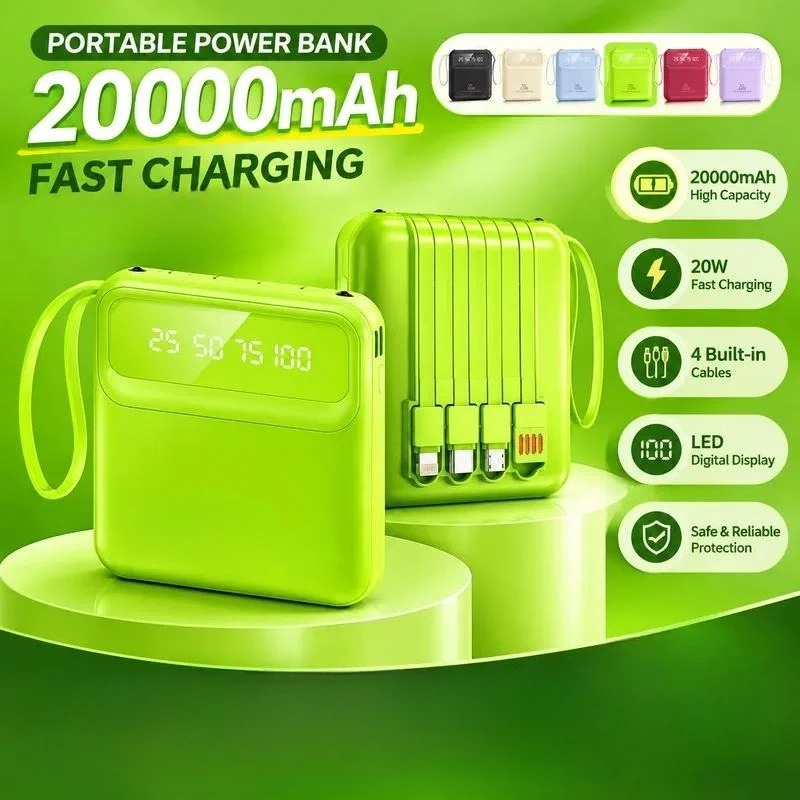 10000mAh Power Bank Fast Charging LED Flashlight Large Capacity Mobile Power