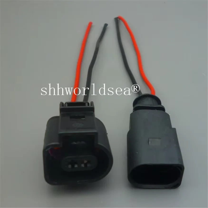 1/10pcs 1J0973702 1J0973802 Electrical Harness 2 Pin Connector Plug Wiring for VW For Audi A4 A6 A8 Q5 Q7 2004 - 2009