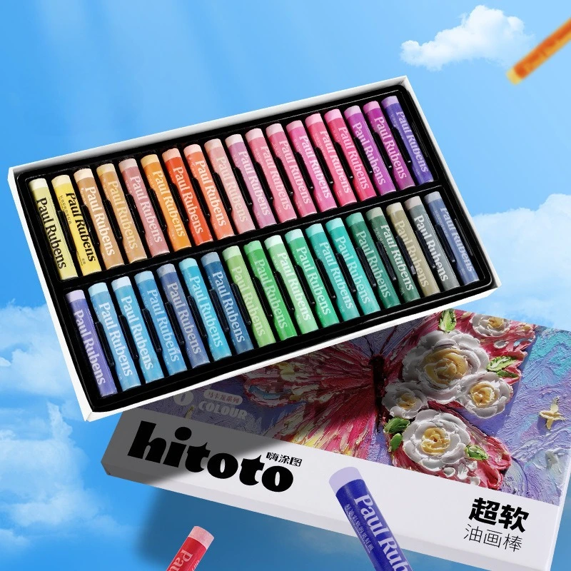 24/36/48color Oil Pastel Set Macaron Series Strong Coverage Stackable Colors Children's Paintings Graffiti Outdoor Sketching