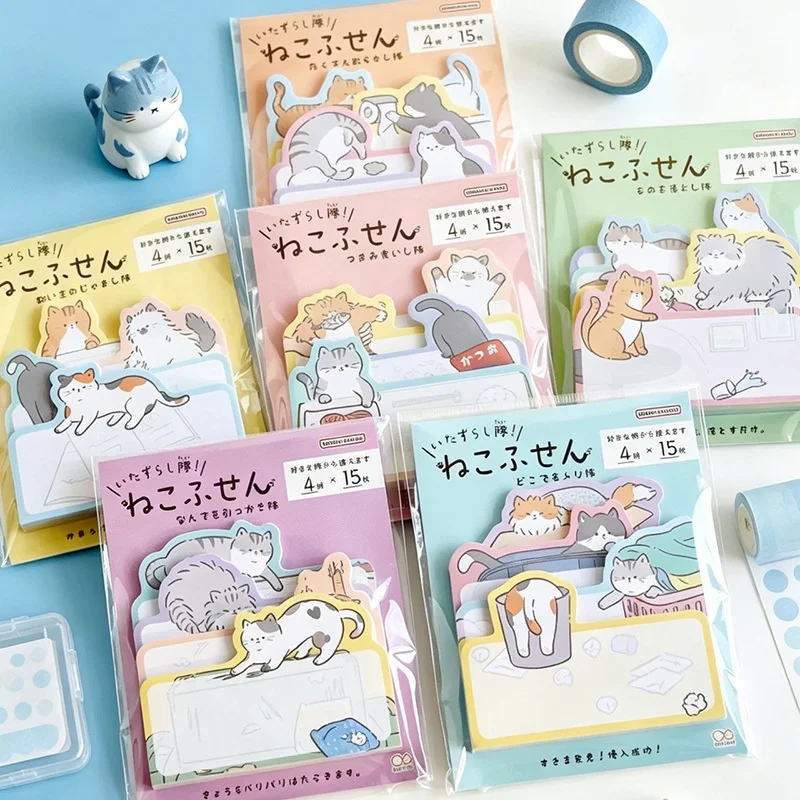 24pcs-lot-kawaii-cat-4-layers-memo-pad-cute-stationery-label-notepad-planner-sticker-post-school-supplies