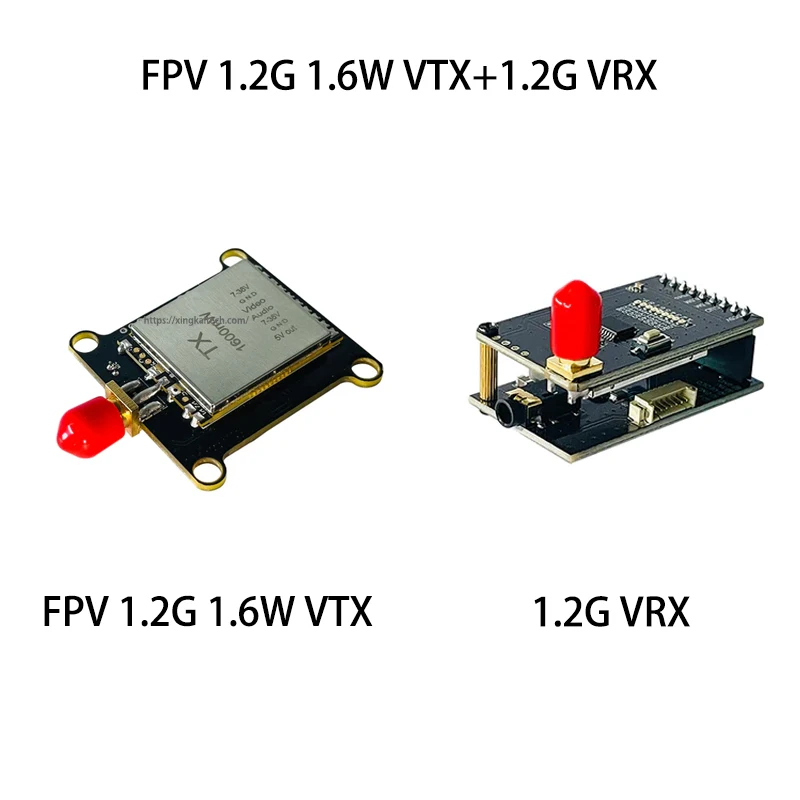 1.2G 1.2 جيجا هرتز 1 واط 1.6 واط 2 واط 25 ميجا واط/2000 ميجا واط VTX وحدة إرسال الفيديو القابلة للتحويل ث/1.2G 8Ch VRX لطائرة سباق طويلة المدى بدون طيار FPV #5