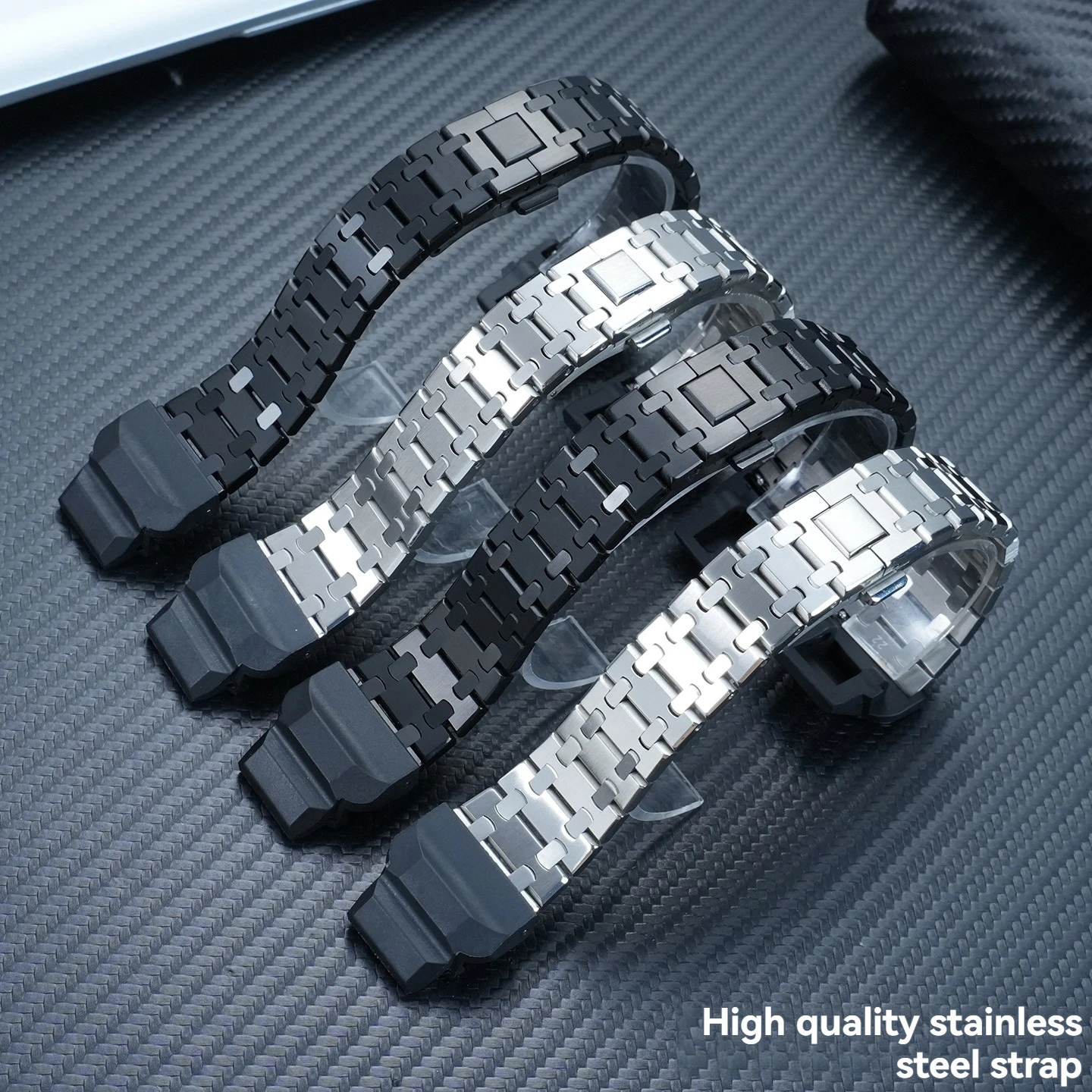For Casio MiiOW 3475 Stainless Steel Watch Band GBD-H1000 modified steel strap metal watch chain Men's watch accessories 22mm