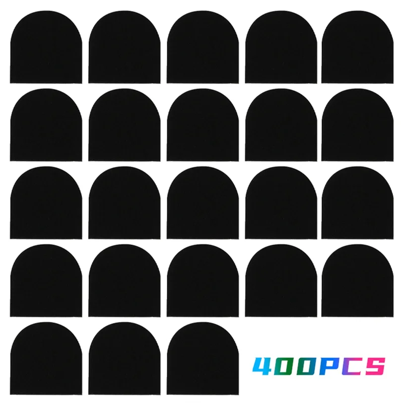 A29Z-400Pcs غطاء ميكروفون للاستعمال مرة واحدة، ميكروفون محمول باليد للزجاج الأمامي لاستوديو تسجيل KTV كاريوكي أسود