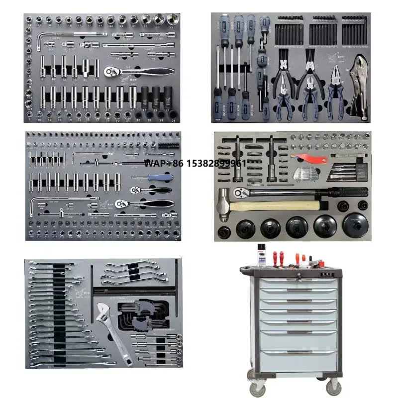 386pcs Vehicle Repair Tools Including Tool Carts Essential Equipment for Automotive Maintenance