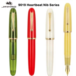 Heartbeat Nib ! JINHAO 9019 Fountain Pen #8 F/M Nib Resin Office Writing Pen Large Converter Stationery School Office Supplies
