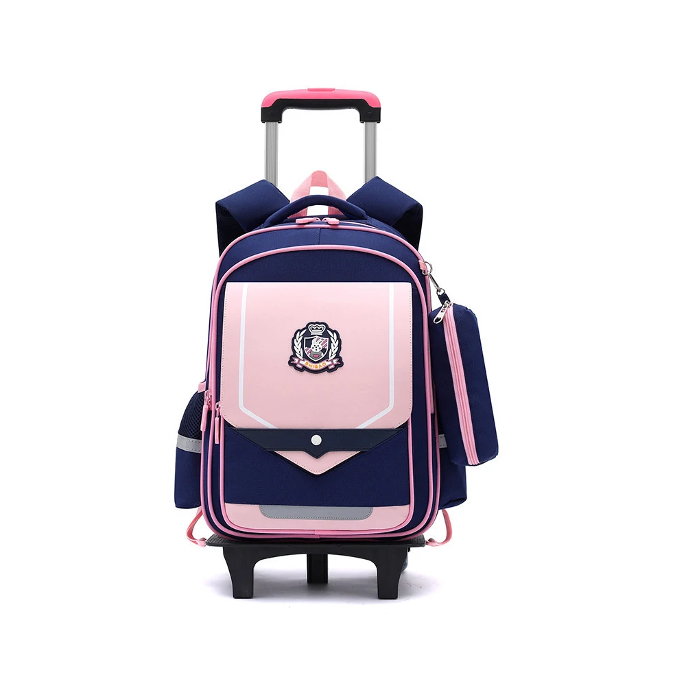 Waterproof Trolley Backpack for Men and Women, Large Capacity Trolley Backpack, Grade One to six, Primary School Students