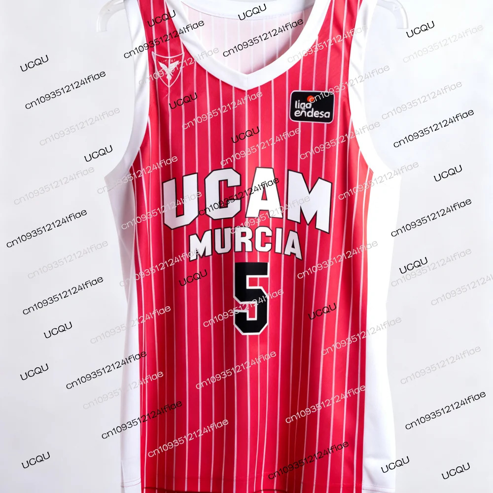 2025 جديد كرة السلة الاسبانية 25/26 UCAM مورسيا لعبة كرة السلة جيرسي مروحة خاصة جيرسي كيت كرة السلة سريعة الجافة سترة رياضية #1