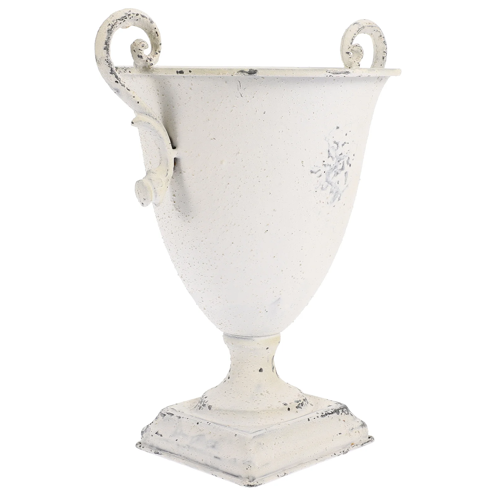 

Roman Flower Pot Vintage Vase for Dried Flowers Plants Home Office Hotel Decor Retro Iron Planter Large Size Lightweight