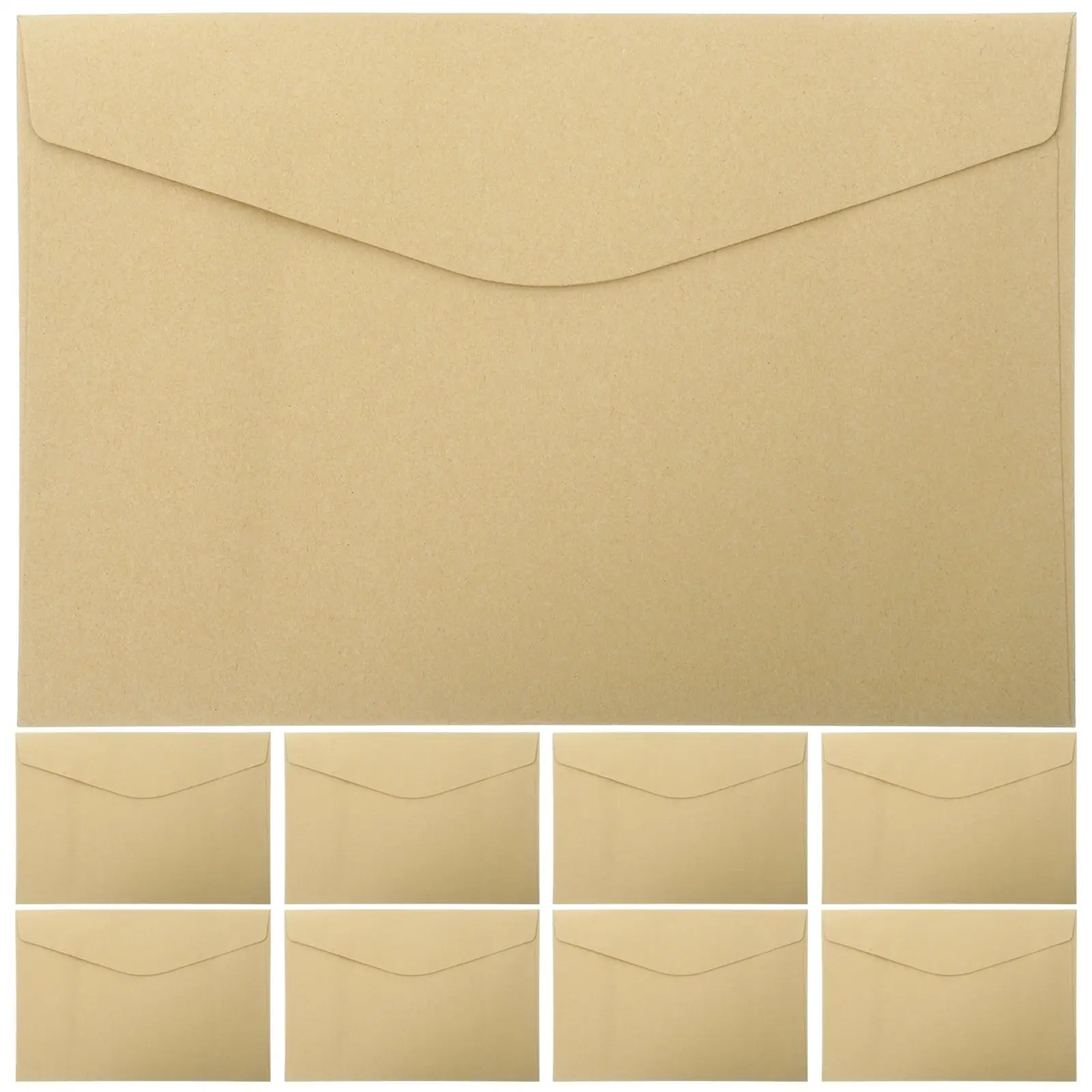 

50 Pcs Retro Envelopes Clear Blank Paper Wedding Party Cards Invitation Letter Storage Multi Function envelopes
