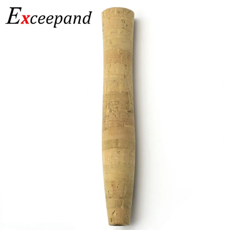 Exceepand 1 Piece Ultra Light Grade A Pure Cork Fishing Rod Handle DIY for Rod Building Handle Grip Replacement or Repair Kit