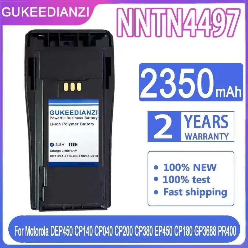 

Walkie - Talkie Battery NNTN4497 2350mAh For Motorola DEP450 CP140 CP040 CP200 CP380 EP450 CP180 GP3688 PR400