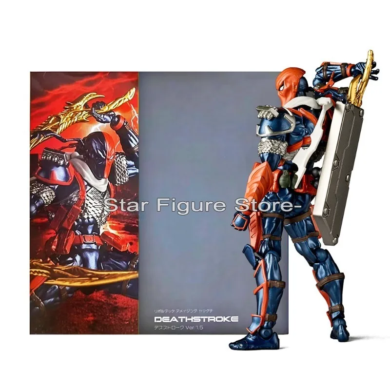 مذهلة ياماغوتشي Deathstroke عمل الشكل 16 سنتيمتر Kaiyodo Revoltech Slade جوزيف ويلسون المنهي تمثال جمع نموذج اللعب
